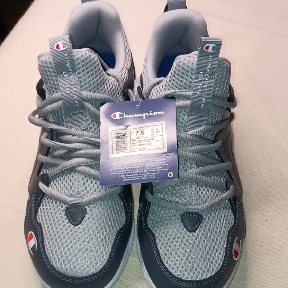 Nwt CHAMPION Gray Active Running Casual Comfort Hiking Shoes 7.5 (#1,179)